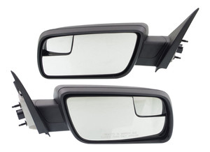 Power Manual Folding Mirror Pair/Set for Ford Flex 2013-2019, Non-Heated, Textured, Right Passenger and Left Driver Side Replacement