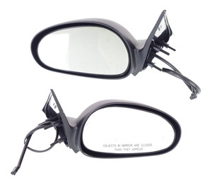 Power Mirror Pair/Set for 1996-1998 Ford Mustang, Right Passenger and Left Driver, Non-Folding, Non-Heated, Textured Replacement