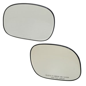 Mirror Glass Replacement Pair/Set for Ford Expedition 1997-2002, F-150, F-250 1997-2004, Right Passenger and Left Driver, Non-Towing, Non-Heated, with Backing Plate, without Signal Light