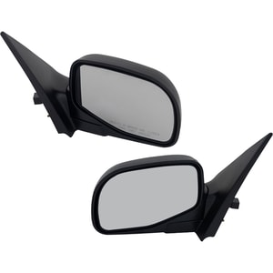 Power Mirror Pair/Set for 2002-2005 Ford Explorer, Right Passenger and Left Driver, Manual Folding, Non-Heated, Textured, with Puddle Light, Replacement