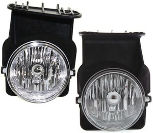 Front Fog Light Assembly for 2003-2004 Sierra, Includes Right Passenger and Left Driver Lights, Replacement Pair/Set
