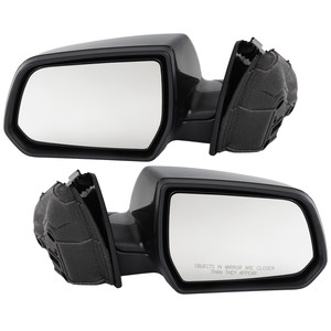 Power Mirror Pair/Set for GMC Acadia 2017-2019, Right Passenger and Left Driver, Manual Folding, Heated, Paintable, without Auto Dimming, Blind Spot Detection, with Memory and Signal Light Replacement