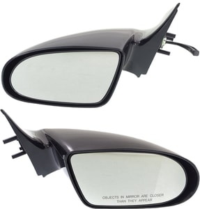 Manual Remote Mirror Pair/Set for Metro 1989-1994, Right Passenger and Left Driver, Non-Folding, Non-Heated, Paintable Replacement