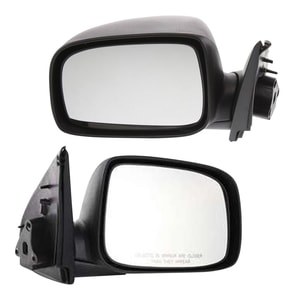 Pair/Set - Manual Adjust and Folding Mirrors for 2004-2012 Colorado/Canyon, Right Passenger and Left Driver, Non-Heated, Textured Replacement