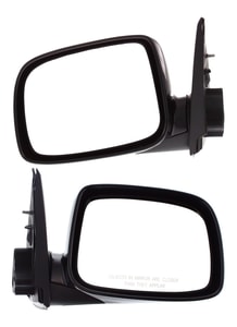 Manual Adjust Mirror Pair/Set for 2004-2012 Chevrolet Colorado/Canyon, Right Passenger and Left Driver, Manual Folding, Non-Heated, Paintable, without Auto Dimming, Blind Spot Detection, Memory, Signal Light, Replacement