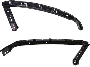 Front Bumper Bracket Pair/Set for Honda Civic Sedan 2006-2011, Upper Cover, Right Passenger and Left Driver Replacement