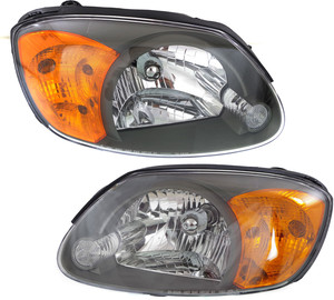 Headlight Assembly Pair/Set for Hyundai Accent 2003-2006, Right Passenger and Left Driver, Halogen, Suitable for Hatchback/Sedan, Replacement