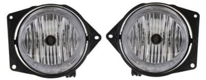 Front Fog Light Assembly for Hummer H3 2006-2010, Right Passenger and Left Driver Side, Replacement Pair/Set