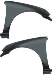Front Fender Pair/Set for 2001-2003 Honda Civic, Primed (Ready to Paint), with Right Passenger and Left Driver, Coupe/Sedan Replacement