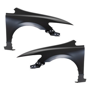 Front Fender Pair/Set for Honda Civic Sedan 2006-2011, Primed (Ready to Paint), Right Passenger and Left Driver, Excluding MUGEN Si, Replacement