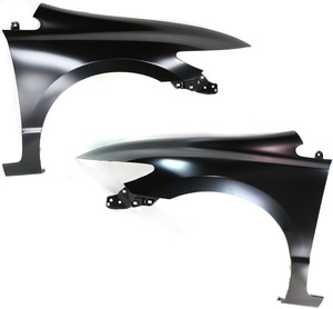 Front Fender Pair/Set for Honda Civic 2006-2011 Coupe, Right Passenger and Left Driver, Primed (Ready to Paint), Replacement