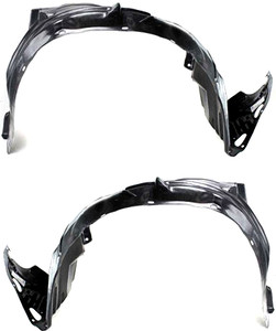 Front Fender Liner Pair/Set for 2003-2007 Honda Accord Sedan, Right Passenger and Left Driver, Japan Built Vehicle Replacement