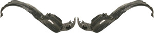 Front Fender Liner Pair/Set for 2005-2007 Honda Odyssey, Includes Right Passenger and Left Driver Side, Replacement