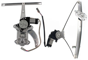 Front and Rear Window Regulator Set for 1998-2002 Honda Accord, Right Passenger Side, With Power Motor, Replacement