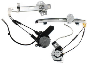 Front and Rear Window Regulator Set for Honda Accord 1994-1997, Right Passenger, Power Feature, with Motor, Replacement