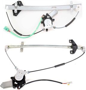 Power Window Regulator Motor Set for Honda CR-V 2002-2006, Front and Rear Left Driver Side, Replacement