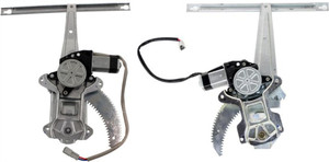 Rear Window Regulator Pair/Set for 1998-2002 Honda Accord, Power with Motor, Sedan, Right Passenger and Left Driver Replacement