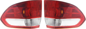 Outer Tail Light Lens and Housing Pair/Set for 2005-2007 Honda Odyssey, Right Passenger and Left Driver Replacement