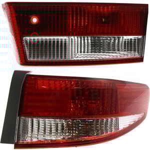 Right Passenger Inner and Outer Tail Light Assembly Set for 2003-2004 Honda Accord Sedan - Replacement