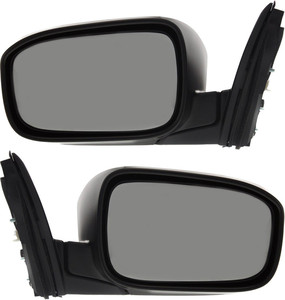Mirror Pair/Set for Honda Accord 2003-2007, Right Passenger and Left Driver, Power Adjustment, Manual Folding, Heated, Paintable, Without Auto Dimming, Blind Spot Detection, Memory Function, Signal Light, Suitable for Japan/USA Built Vehicle, Replacement