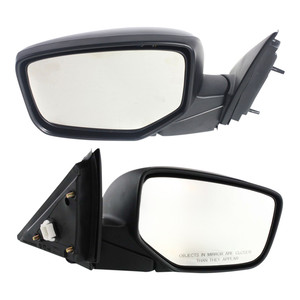 Power Mirror Pair/Set for 2008-2012 Honda Accord Sedan, Manual Folding, Non-Heated, Paintable, w/o Auto Dimming, No Blind Spot Detection, No Memory, with Signal Light - Right Passenger and Left Driver Replacement