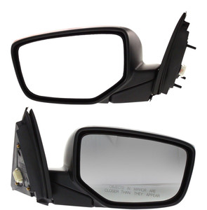 Power Mirror Pair/Set for Honda Accord Coupe 2008-2012, Right Passenger and Left Driver, Manual Folding, Non-Heated, Paintable, Without Auto Dimming, Blind Spot Detection, Memory, Signal Light Replacement