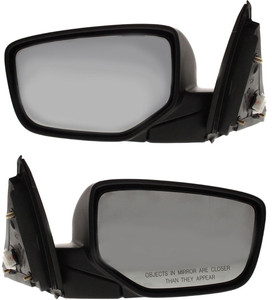 Power Heated Manual Folding Paintable Mirror Pair/Set for Honda Accord Coupe 2008-2012, Right Passenger and Left Driver, no Auto Dimming, with Blind Spot Detection, Memory, and Signal Light Replacement