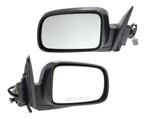 Power Mirror Pair/Set for 2002-2006 Honda CR-V, Right Passenger and Left Driver, Manual Folding, Heated, Textured, without Auto Dimming, Blind Spot Detection, Memory, with Signal Light Replacement