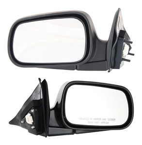 Power Mirror Pair/Set for 1994-1997 Honda Accord, Right Passenger and Left Driver, Manual Folding, Non-Heated, Paintable, Sedan/Wagon, USA Built Vehicle Replacement