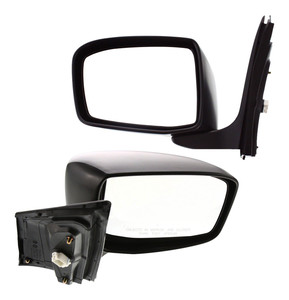Power Mirror Pair/Set for Honda Odyssey 2005-2010, Right Passenger and Left Driver, Manual Folding, Non-Heated, Paintable Replacement