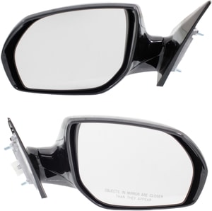 Mirror Pair/Set for 2013-2016 Hyundai Santa Fe, Right Passenger and Left Driver, Power, Manual Folding, Heated, Paintable, with Signal Light, without Blind Spot Detection, Excludes Sport Model Replacement