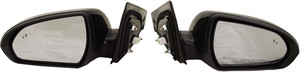 Mirror Pair/Set for 2017-2020 Hyundai Elantra, Right Passenger and Left Driver, Power, Manual Folding, Heated, Paintable, with Blind Spot Detection in Glass, without Auto Dimming, Memory and Signal Light Replacement