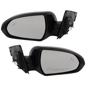 Pair/Set - Power, Heated, Manual Folding Paintable Mirror for Hyundai Elantra 2019-2020, Right Passenger and Left Driver, In-housing Signal Light, w/ Blind Spot Glass and Memory, USA Built Vehicle, Replacement
