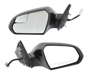 Power Heated Manual Folding Mirror Pair/Set for 2015-2019 Sonata, Right Passenger and Left Driver, Paintable, with Signal Light, without Blind Spot Detection, Excludes Hybrid Model, Replacement