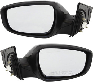 Power Mirror Pair/Set for Hyundai Elantra 2011-2013, Right Passenger & Left Driver, Manual Folding, Heated, Paintable, without Auto Dimming, Blind Spot Detection, Memory, with Signal Light, Replacement