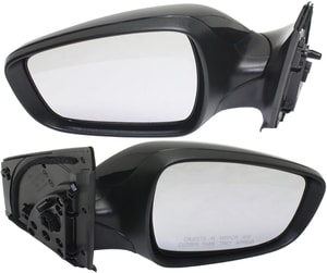 Power Mirror Pair/Set for Hyundai Accent 2012-2017, Right Passenger and Left Driver, Manual Folding, Heated, Paintable, with In-housing Signal Light, without Auto Dimming, Blind Spot Detection, Memory- Replacement 