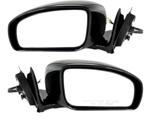 Power Heated Paintable Manual Folding Mirror Pair/Set for Infiniti M35/M45 2006-2010, Right Passenger and Left Driver, with Memory, Replacement