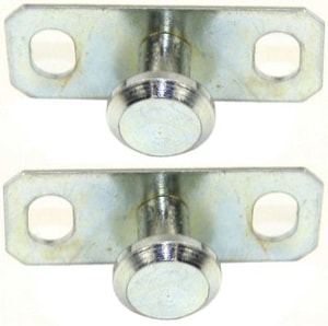 Front Bumper Bracket Pair/Set for 1993-1998 Jeep Grand Cherokee, Right Passenger and Left Driver Side Mounting Plates, Steel Replacement