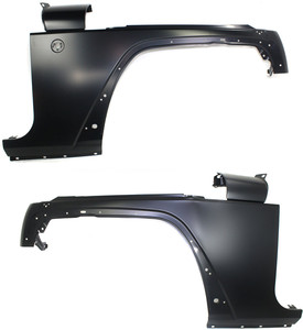 Front Fender Pair/Set for Jeep Wrangler (JK) 2007-2018, Right Passenger and Left Driver, Primed (Ready to Paint) Replacement