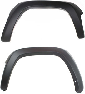 Front Wheel Opening Molding Pair/Set for 2002-2004 Jeep Liberty, Right Passenger and Left Driver, Smooth Primed (Ready to Paint), USA Built, Limited Model Replacement