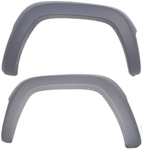 Front Wheel Opening Molding Pair/Set for 2002-2004 Jeep Liberty Sport Model, Right Passenger and Left Driver Sides, Textured Replacement