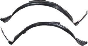 Front Fender Liner Pair/Set for 2006-2011 Kia Rio, Includes Right Passenger and Left Driver Sides, Replacement