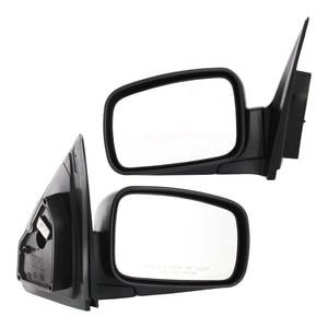 Power Mirror Pair/Set for Kia Sorento 2003-2009, Right Passenger and Left Driver, Manual Folding, Heated, Textured for Base/LX Model, Replacement