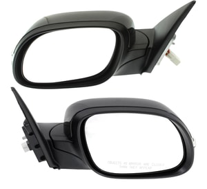 Power Mirror Pair/Set for Kia Soul 2014-2019, Right Passenger and Left Driver, Manual Folding, Non-Heated, Paintable, with Signal Light, without Memory and Puddle Light, Replacement