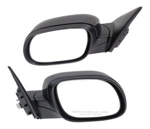 Power Mirror Pair/Set for Kia Soul 2014-2019, Manual Folding, Non-Heated, Paintable, w/o Memory, with Puddle and Signal Light, Right Passenger and Left Driver Replacement