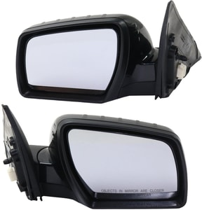 Power Manual Folding Mirror Pair/Set for 2012-2013 Kia Soul, Right Passenger and Left Driver, Non-Heated, Paintable Replacement