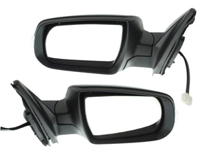 Power Mirror Pair/Set for 2011-2015 Sorento, Right Passenger and Left Driver, Manual Folding, Heated, Paintable, with Signal Light, without Blind Spot Detection and Memory, Replacement