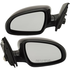 Mirror Pair/Set for Kia Sportage 2017-2022, Right Passenger and Left Driver, Power, Manual Folding, Non-Heated, Paintable Replacement