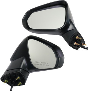 Power Folding Heated Paintable Mirrors for Lexus RX350 2016-2019, Right Passenger and Left Driver w/ Memory and Signal Light, w/o Auto Dimming and Blind Spot Detection, Replacement Pair/Set