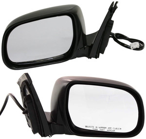 Power Heated Paintable Mirror Pair/Set for Lexus RX330 2004-2006/RX350 2007-2009 - Right Passenger and Left Driver, Manual Folding, with Memory, without Auto Dimming, Replacement